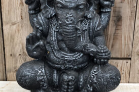 Balinese Ganesha grey brush 50cm (Stone)